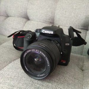 Canon Rebel XS camera and bag
